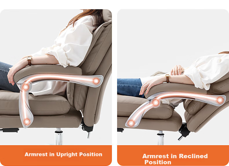 Guquan Boss Chair Home Heating Massage Comfortable Office Chair Nap Computer Chair Long Sitting C570H Coffee Thi 24