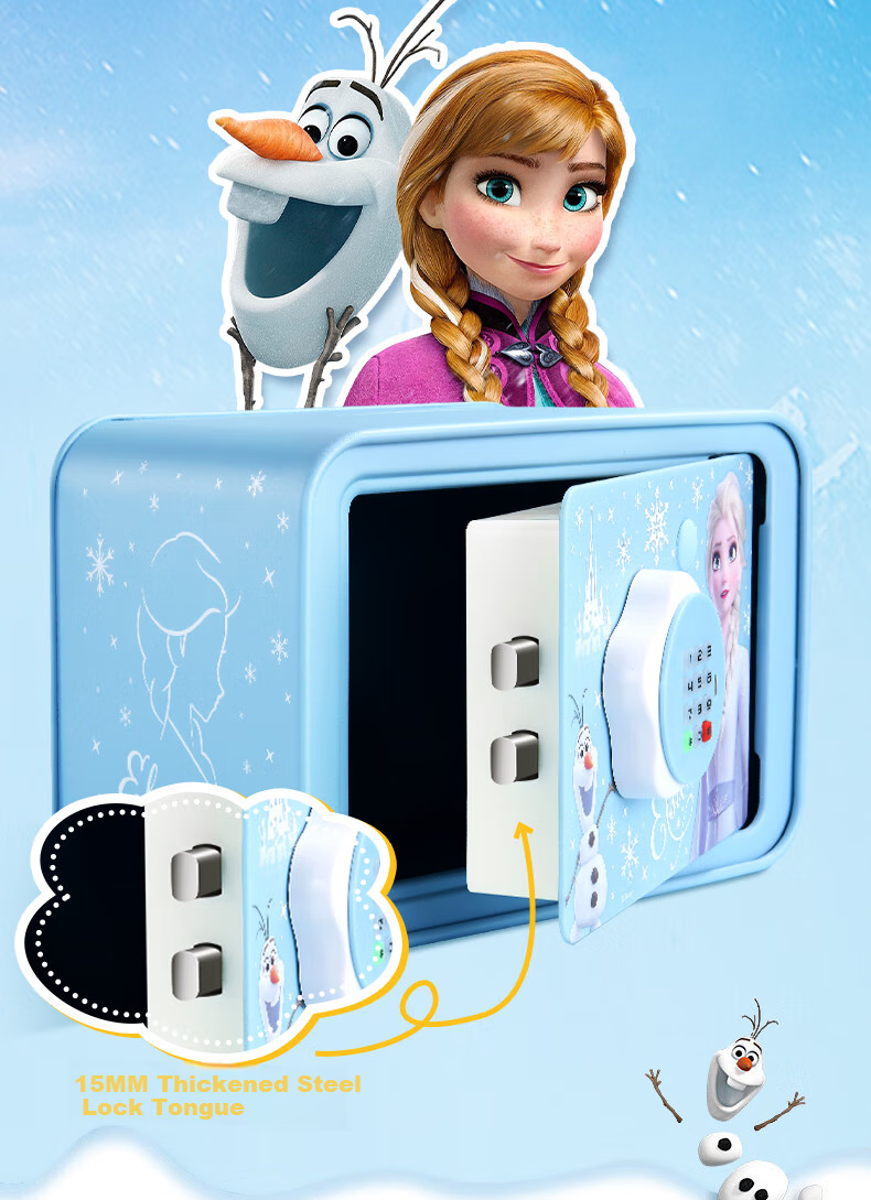 Disney Elsa Princess Piggy Bank for Ages 7-14, Children's Toy Money Box, Savings Safe for Girls And Boys, Birthday Gift Elsa 10