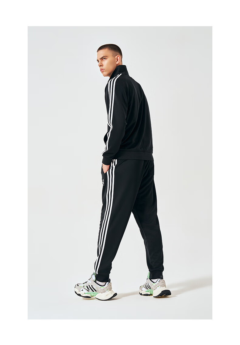 Adidas Men's Sports Pants, Spring Outdoor Casual Sweatpants, Running Trousers, Joggers, Black And White, Size L 11