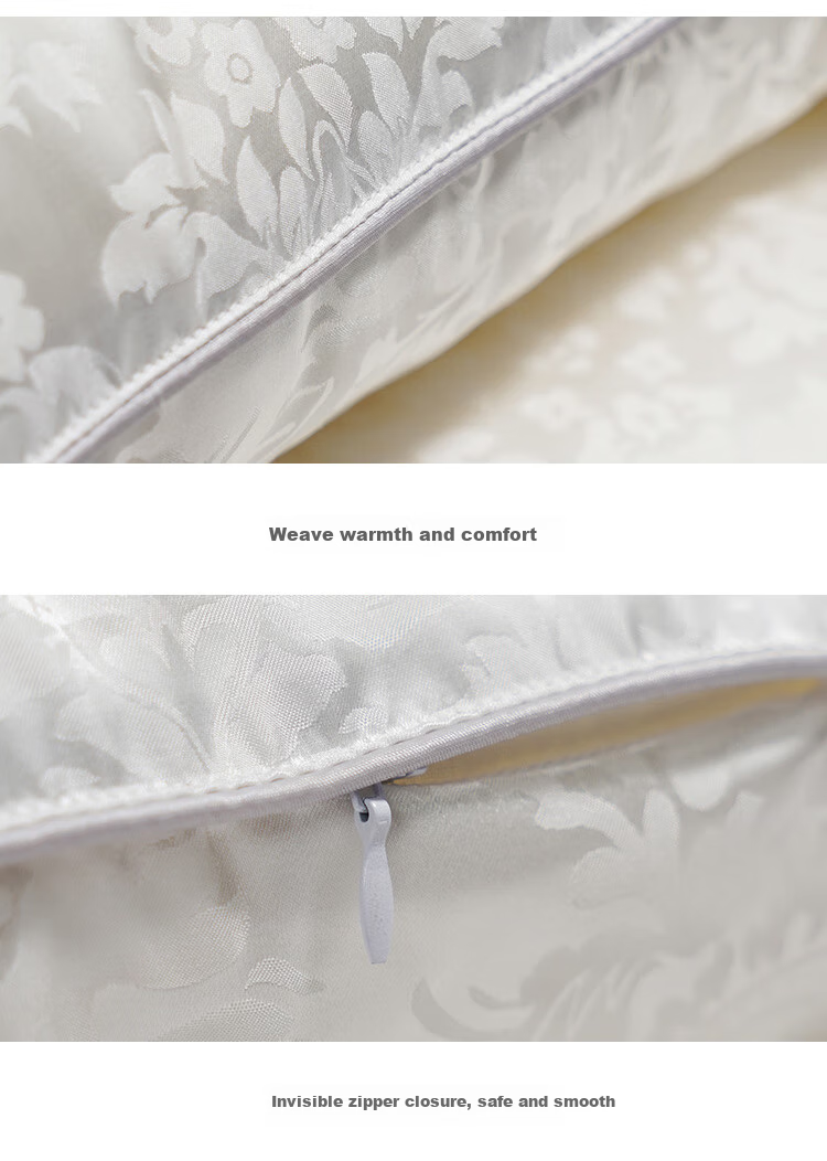 Ciyun Snow Love Silk Soft Pillow, Pure Silk Fabric, Silk Pillow Core with Mulberry Silk Filling, One Piece, 48*74cm 12