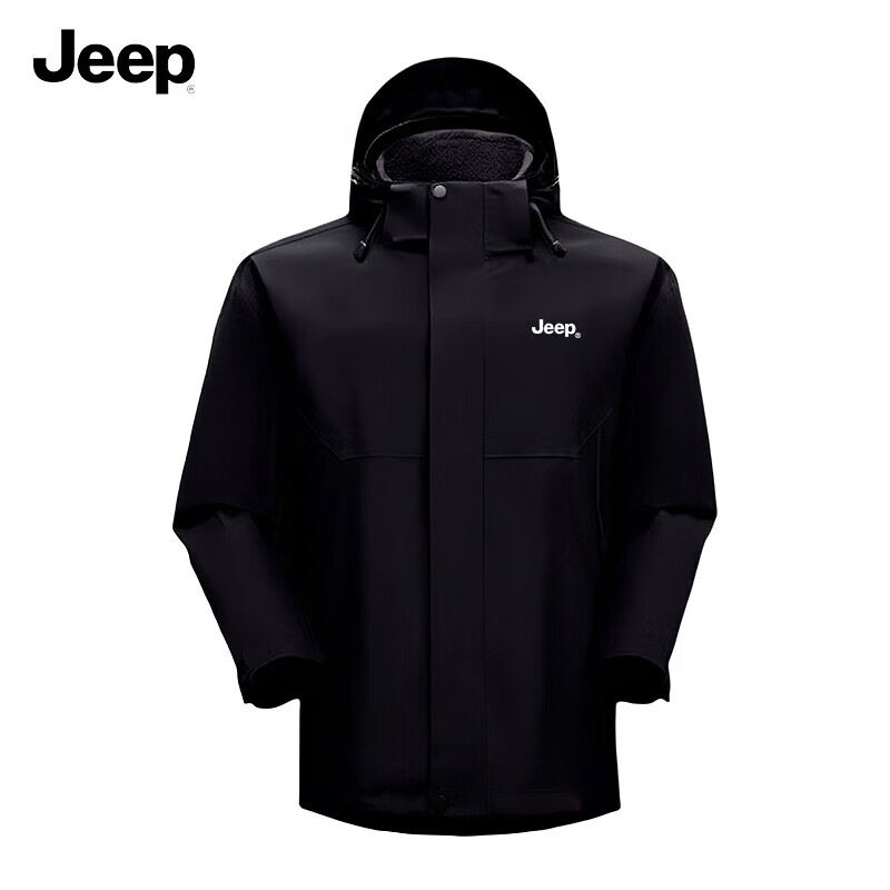 JEEP Outdoor Windproof And Water-Resistant Jacket for Men And Women, Single-Layer Windbreaker, Heliwind Style Mountaineering Coat