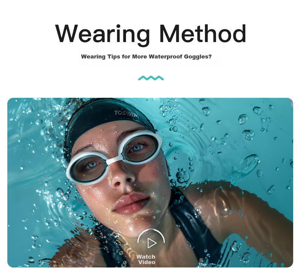 TOSWIM Swimming Goggles, Waterproof And Anti-Fog, High-Definition, Suitable for Men And Women, Large Frame, Fish Belly White, -2.00 Diopters 7