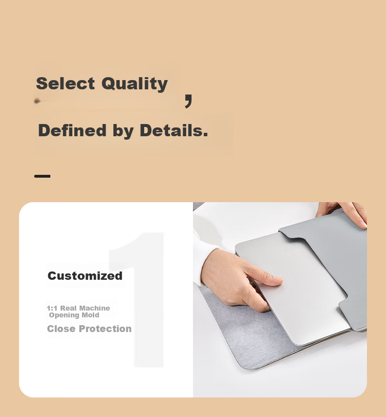 Milooky Non-Magnetic Laptop Sleeve for Men And Women, Compatible with 15.6-Inch Apple, Huawei, Lenovo Pro 16 Laptops, Protective Case 7