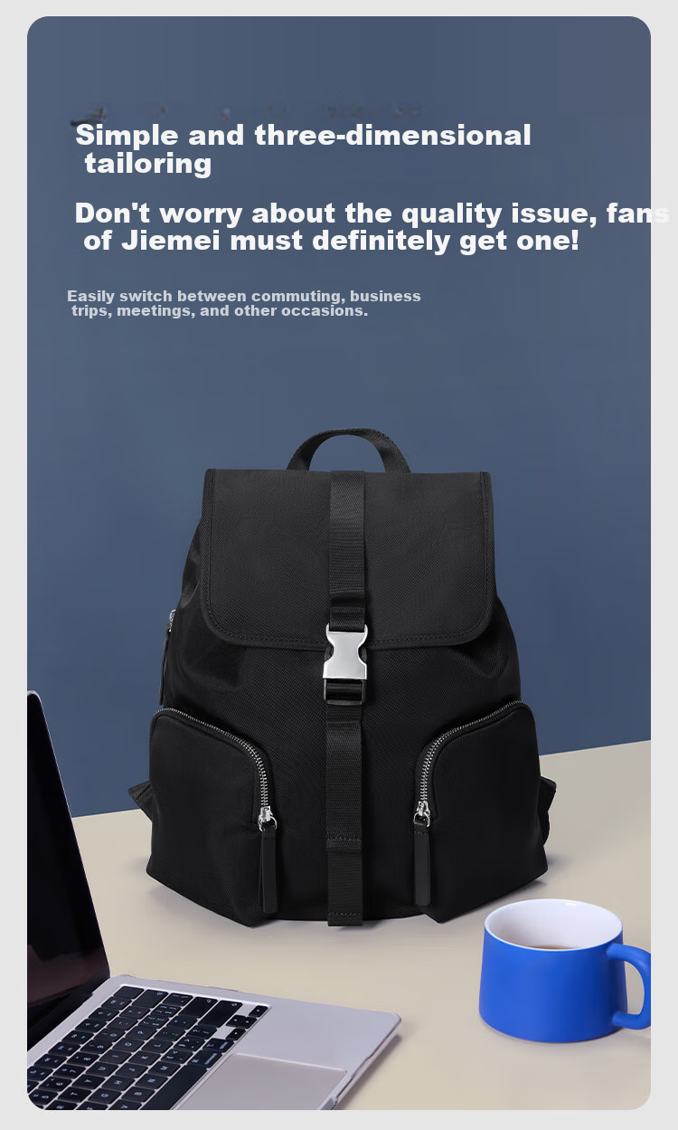 JD Original Women's Backpack, Business Commute Laptop Bag, Lightweight Casual Travel Bag with Multiple Pockets, Water-Resistant 2