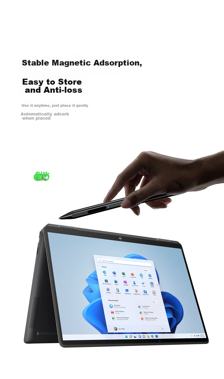 CangHua Compatible with Surface Pen, 4096-Level Pressure Sensitivity, MPP2.0, for Microsoft Tablets Pro 12/11/10/9/8/X/7/6/5/4/Go2/3, Capacitive Stylus, Handwriting Pe 9