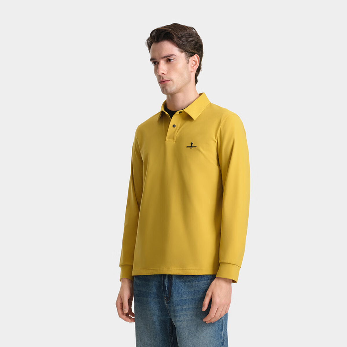 Biyinlefen [Lightweight and Soft] 2025 Autumn New Men's Casual Commuter Skin-friendly Stretch Collar Long Sleeve Polo Shirt
