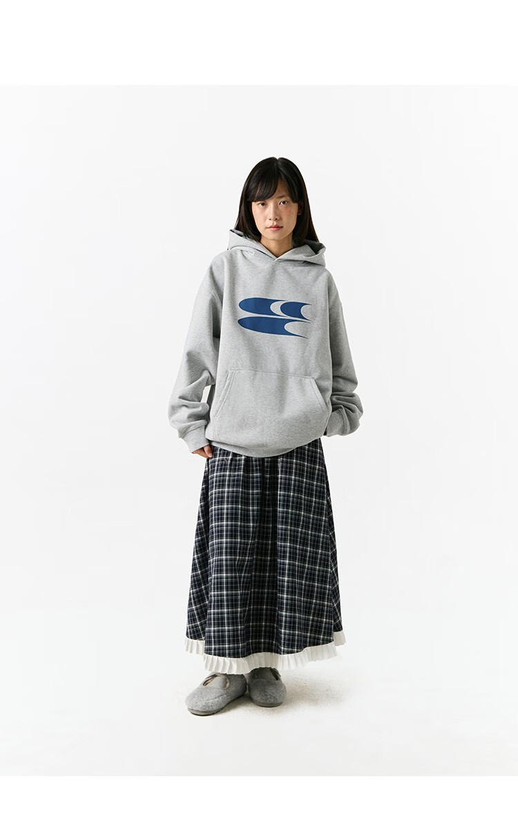 CryingCenter Logo Print New Style Fleece-Lined Thickened Xinjiang Cotton Hoodie Dark Green L 13