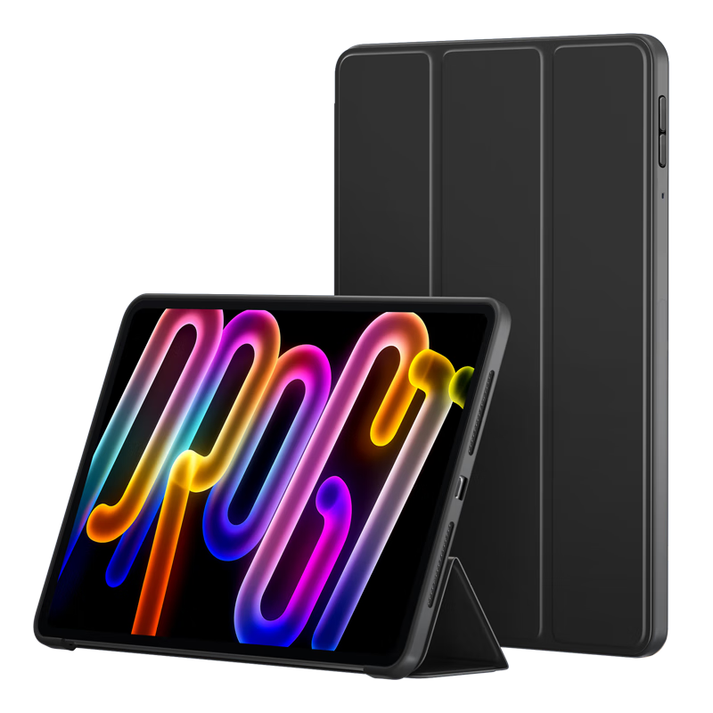 BIAZE Compatible with Lenovo Tablet Xiaoxin Pro GT 2025 Protective Case, 11.1-Inch Lenovo Tablet Computer Cover, Full Protection Anti-Drop, Smart Sleep PB619-Kongang Black