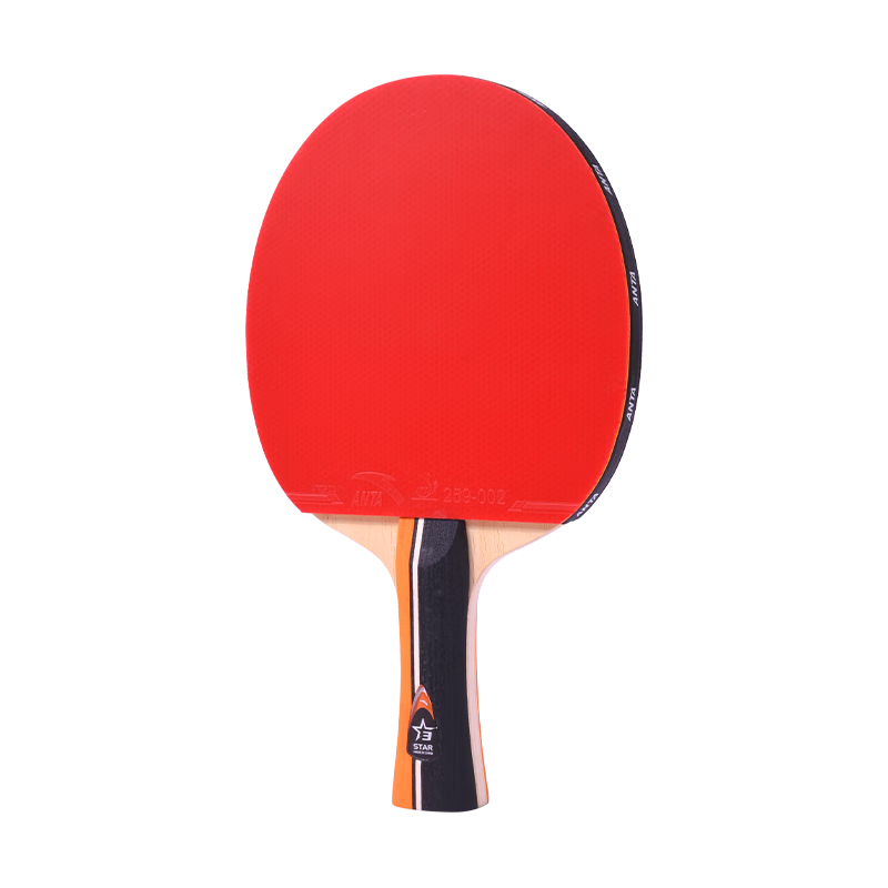 Anta 3-Star Table Tennis Paddle (Jingcang Fast Delivery + 6 Balls + Paddle Bag) P301 Shakehand Single Paddle