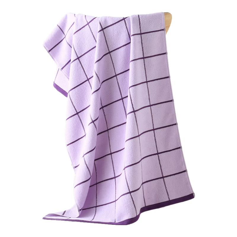 Xinya Cotton Bath Towel, Absorbent Adult Bath Towel, Pure Cotton for Men And Women, Large Bath Towel for Shower, Purple, 68*135cm Sports