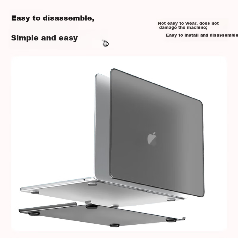 Защитный чехол Snowkids для Apple MacBook Air 13.6" M4/M3/M2, тонкий, матовый, белый