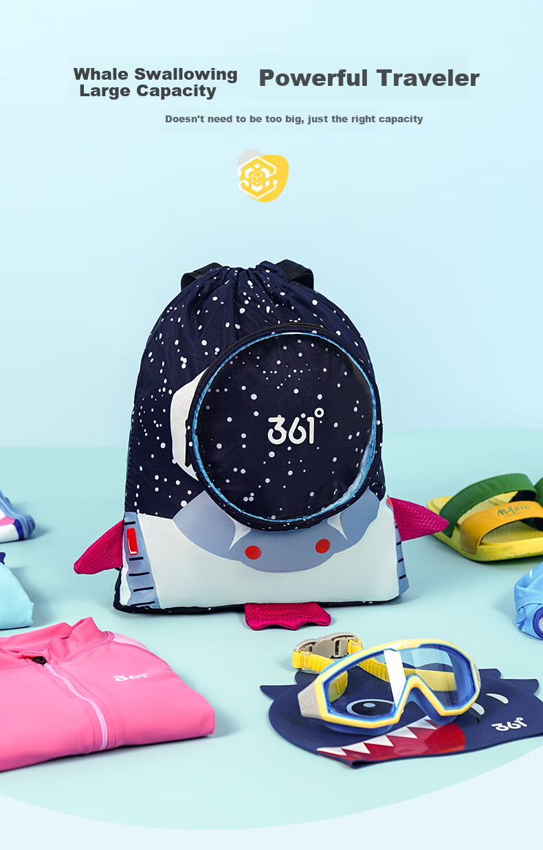 361° Children's Dry-Wet Separation Swim Bag, Waterproof Sports Backpack for Boys And Girls, Beach Swimming Storage Bag 5