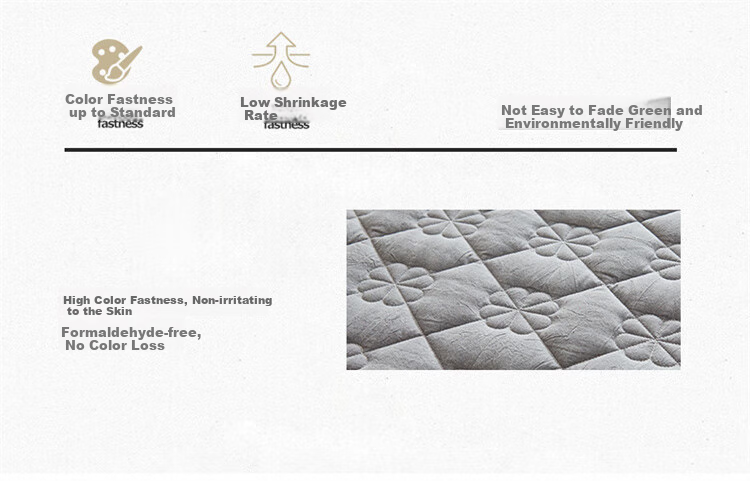 Wuyinliangpin Class A Pure Cotton Quilted Fitted Sheet, Single Piece Cotton Mattress Protector Cover, All-Inclusive Dustproof Cover, 150x200cm 8