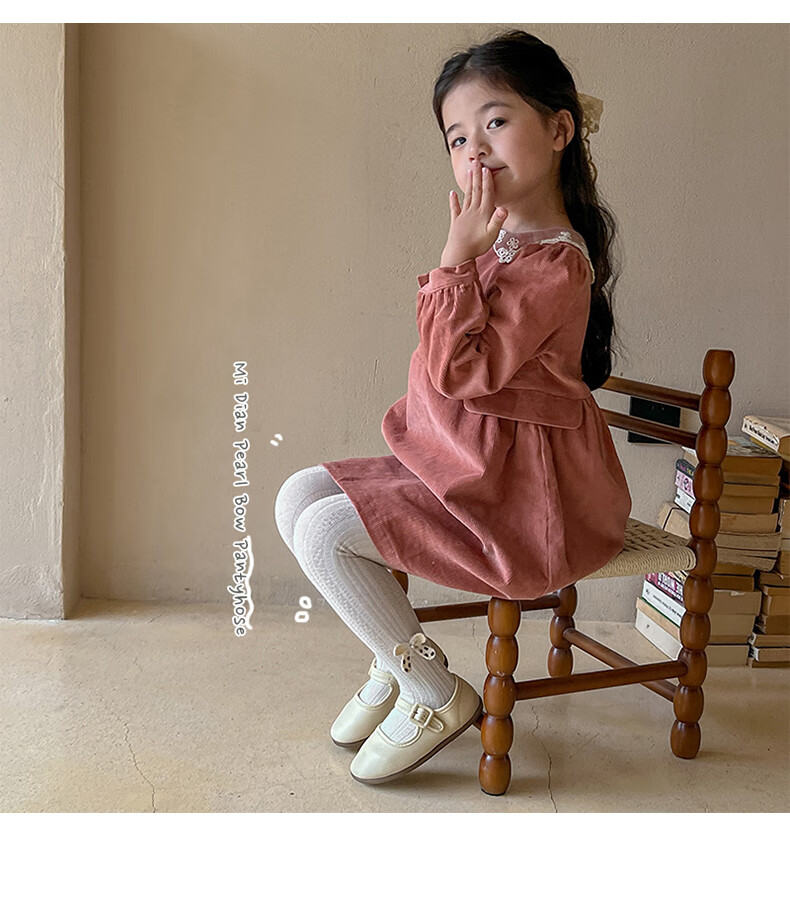 Baby Girls' Thin Spring and Autumn Leggings Children's Tights for Big Kids Versatile Dance Socks 9
