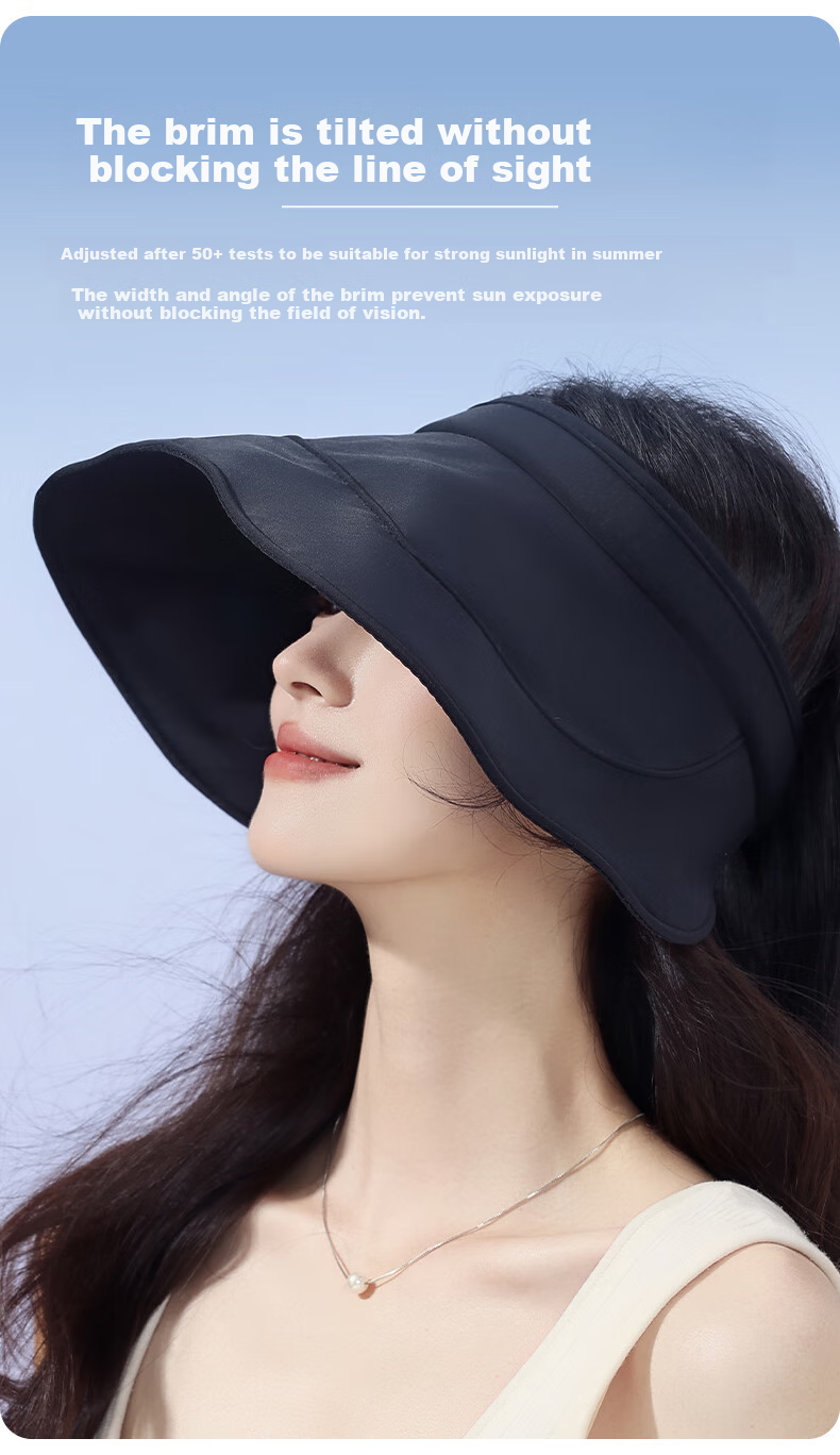 FitonTon Sun Protection Hat for Women, Summer 2026 UV-Resistant Sun Hat, Breathable Visor Cap, Cycling Helmet 7
