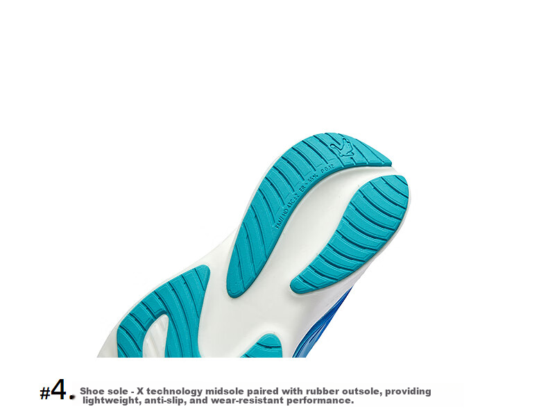QIAODAN Boys' Running Shoes for Children, Summer 2026 [Light Speed] Dial-Lock Breathable Sneakers, Smart Blue, Size 40 47