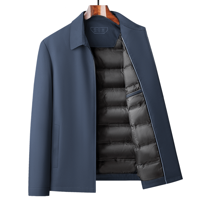 Yalu New National Standard Jacket Men's 2025 Autumn and Winter New Middle-aged and Elderly Warm Casual Dad Coat