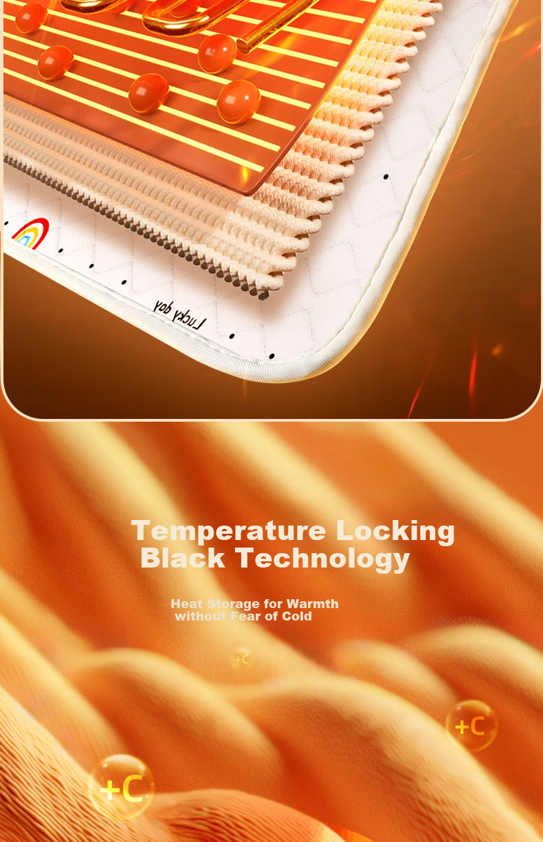 CHIGO [Dehumidifying And Mite-Removing] Graphene Double-Sided Dual Temperature Control Waterproof 3C Certified Electric Heating Blanket Mattress Pad 1.5x1.8m 9