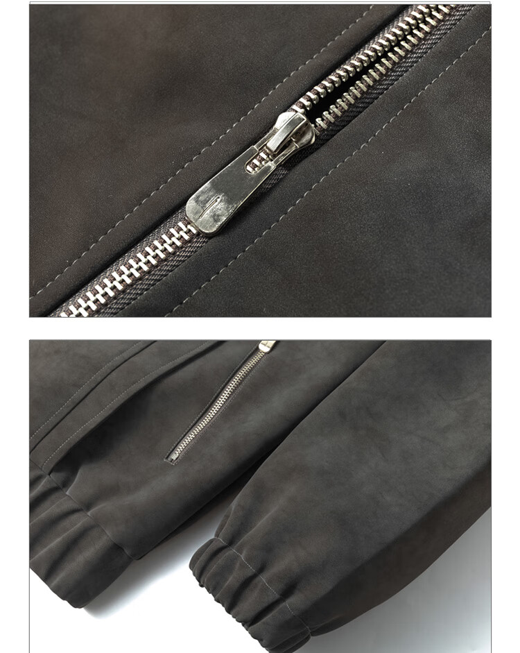 JEEP SPIRIT Men's Leather Jacket Autumn Winter High-end Casual Sports American Style 6
