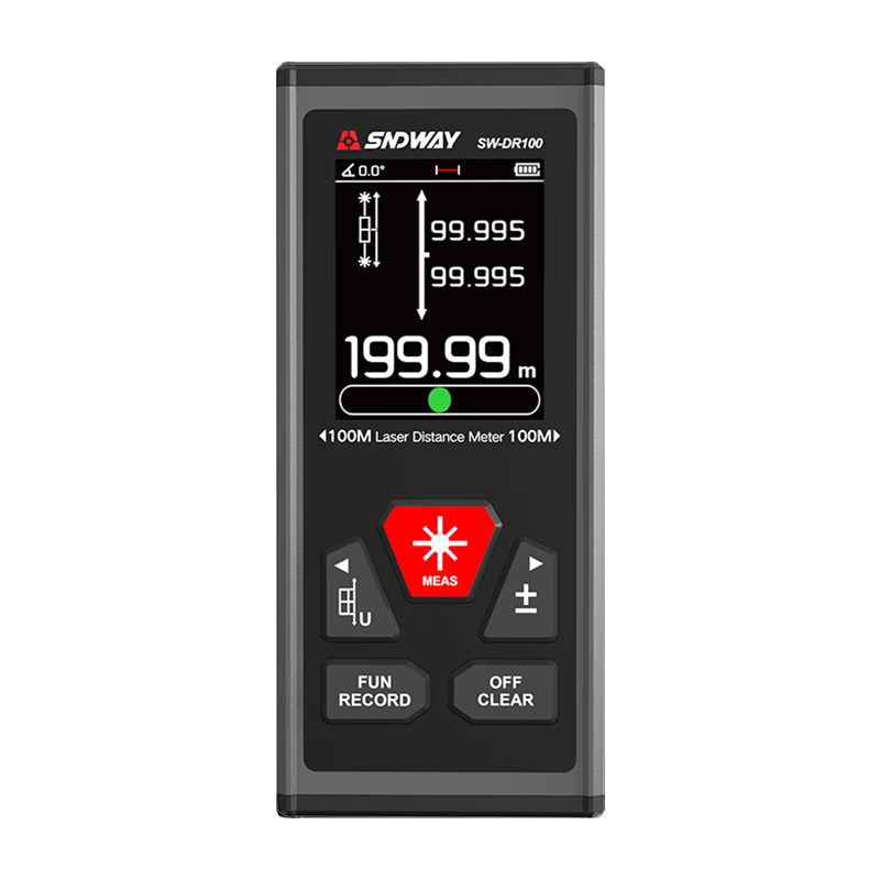 Shendawei Dual-direction Laser Distance Meter 200m Infrared Electronic Ruler Magnetic Back SW-DR100