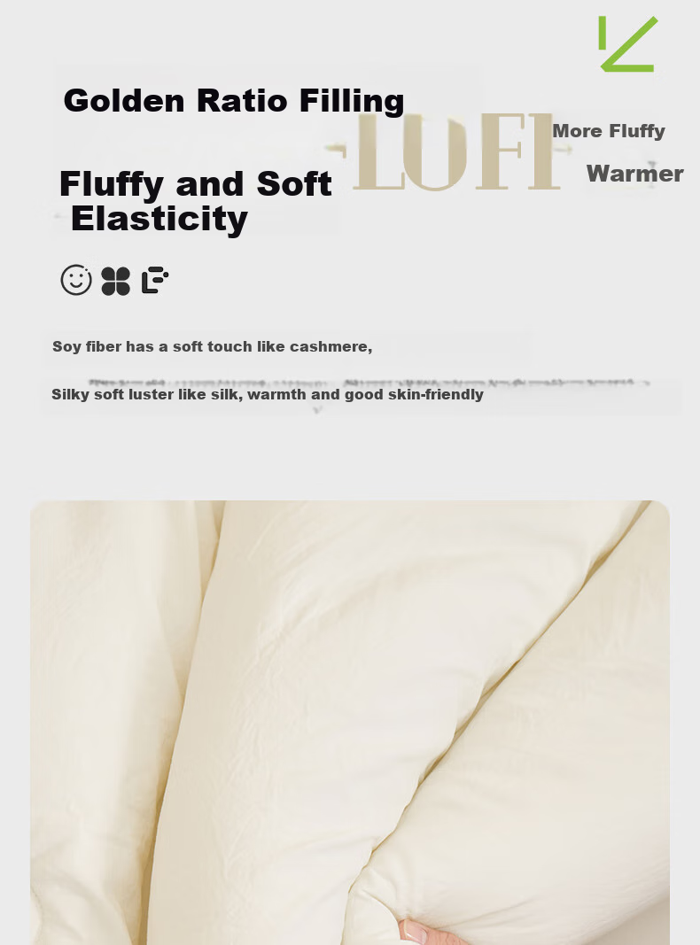 Grace Class A 11% Soybean Winter Comforter, Thickened for Warmth, Spring And Autumn Double Bed Quilt, 200*230cm, 6 Ji 6