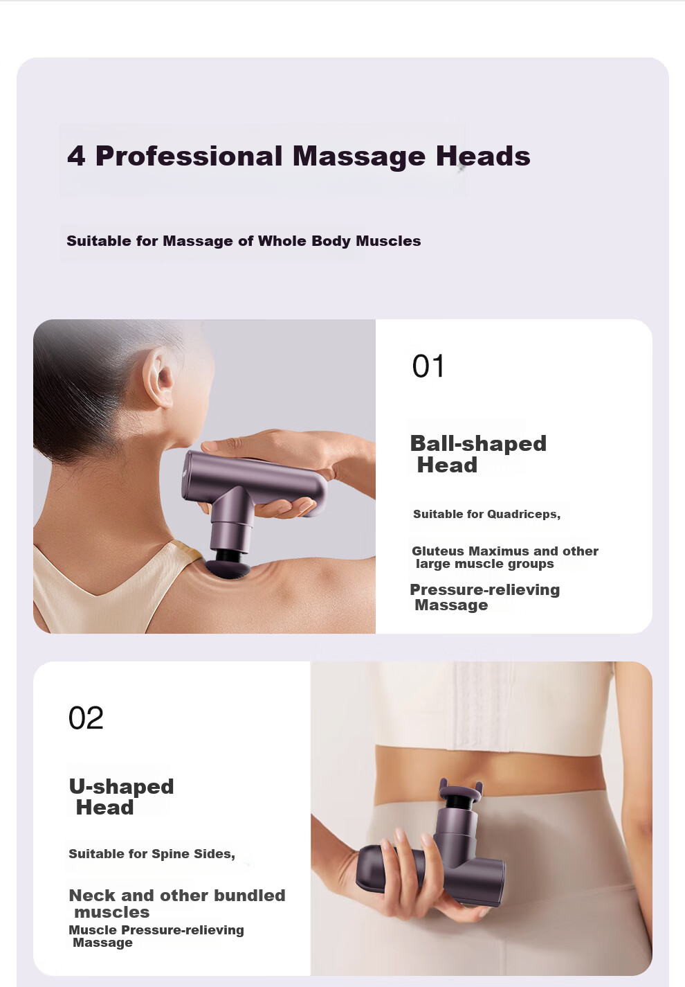 PROIRON Puli'ai Mini Professional Portable Massage Gun for Fascia, Muscle And Body Massage, Gift Box for Girlfriend Or Wife, Little Monster Purple 12