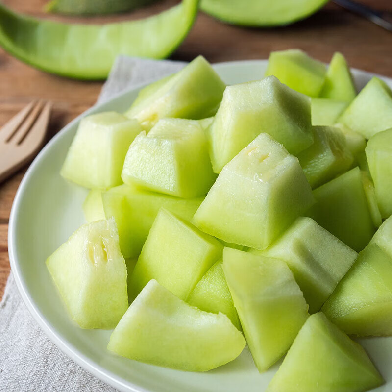 京鲜生 海南网纹蜜瓜 4-6粒装 净重10斤起 生鲜水果礼盒 