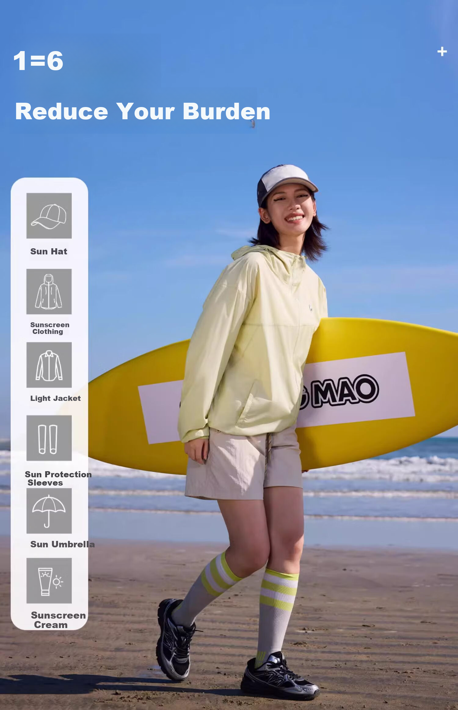 CAMEL Women's Loose Breathable Sun Protection Jacket, Outdoor Beach Coat for Men A35BA68129 L 15