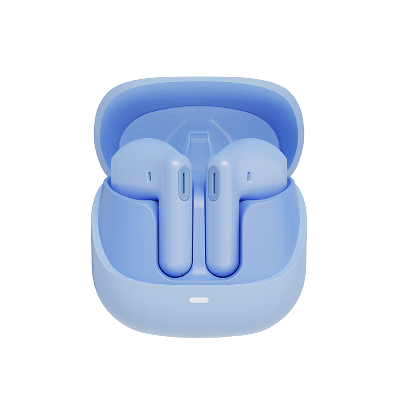 Lenovo Xiaoxin Macaron Semi In-Ear Headphones, Bluetooth 5.3 Wireless Earphones, 10mm Biomer Diaphragm, Long Battery Life with Fast Charging, Low Latency Gaming Comfortable Wear, Blue