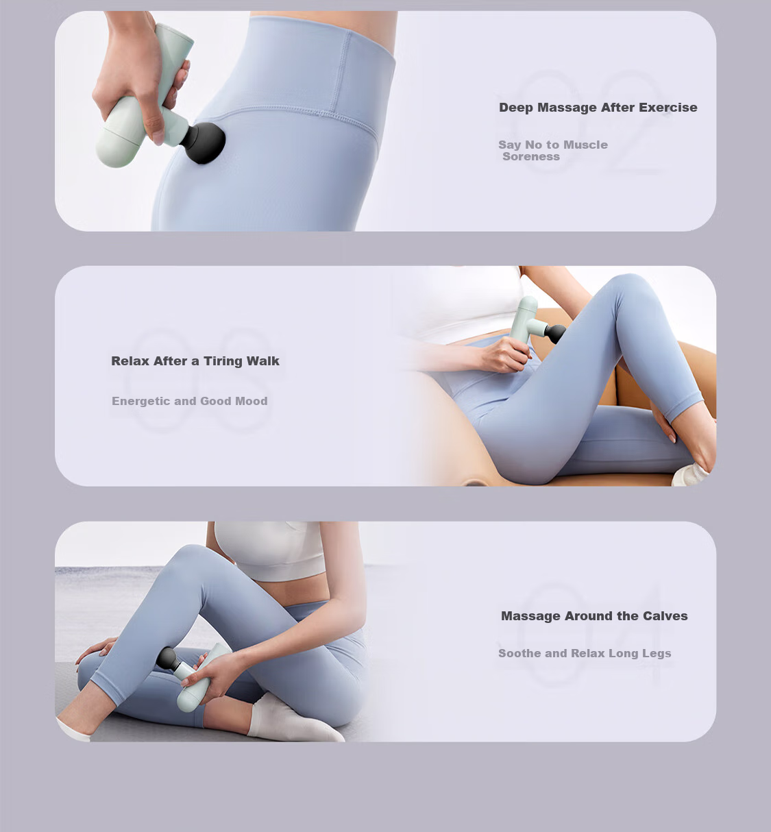 Keep Fascia Gun, Deep Muscle Massager, Mini Version for Shoulder And Neck, Fitness Massage Device, G1 Air, Agile Blue 8