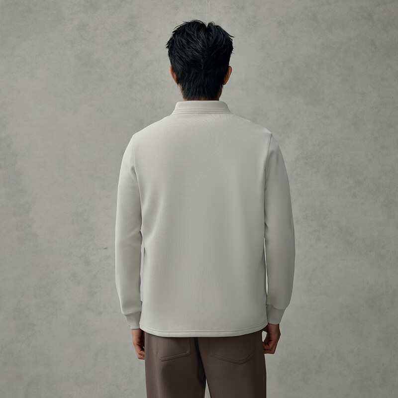 HLAHLA Fleece-Lined Polo Shirt Men Winter 25 Mountains Series Loose Fit Top Men