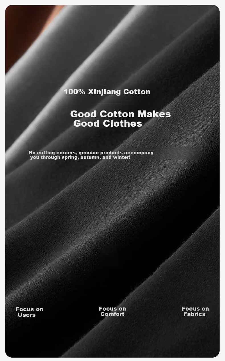 SEPTWOLVES [Antibacterial] Thermal Underwear for Men, Autumn And Winter Pure Cotton Undershirt And Pants Set, All-Cotton Base Layer Top And Bottom 6
