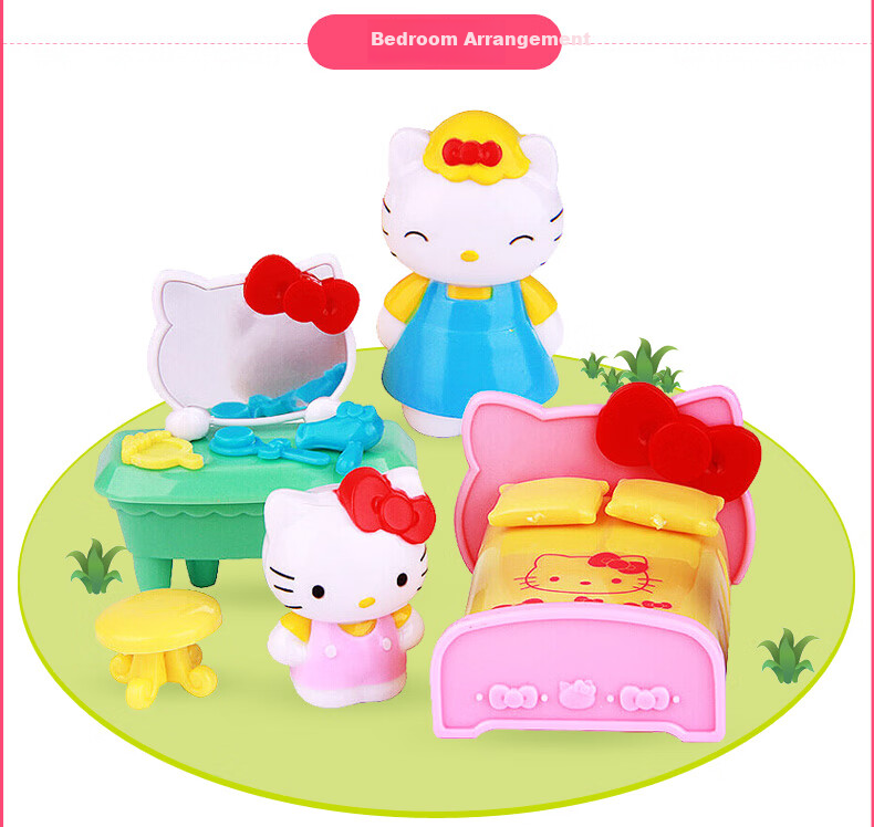 Qiji Hello Kitty Toy Kitchen Playset for Girls, Pretend Play, Children's Christmas Gift 7