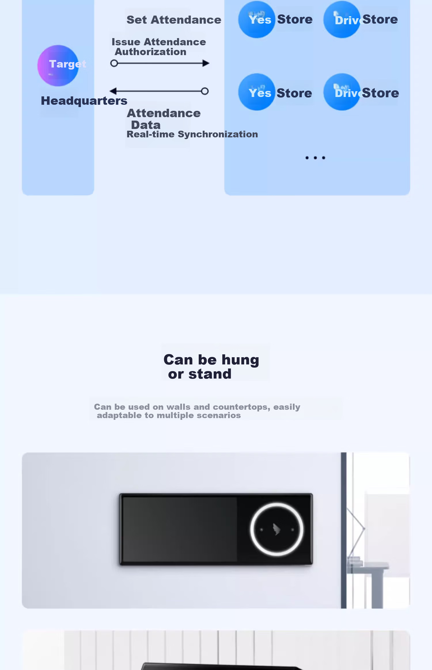 Dingding Intelligent Facial Recognition Attendance Machine, Wireless Smart Check-In Device, Dual-Lens Infrared Recognition Sign-In Machine M1Y-Ultra 7