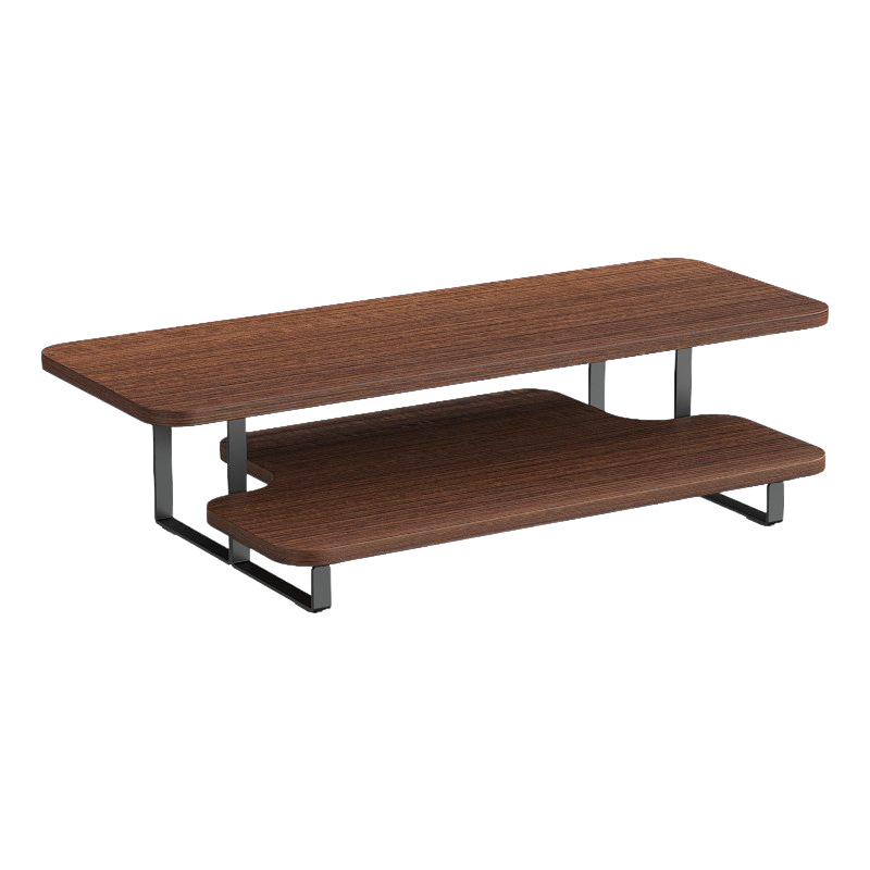 Brateck Beihu Dual-Layer Monitor Riser Stand Desktop Computer Stand Laptop Stand Desktop Storage Rack G700XS Brown