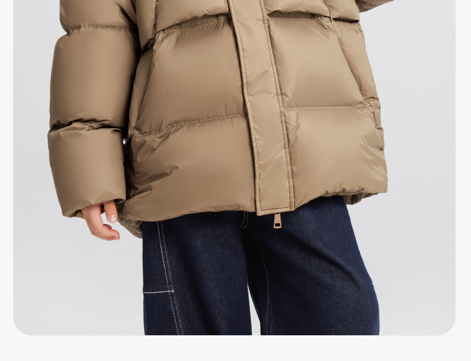 Zuo Xi Boys' Winter Down Jacket New Warm Children's Three-Proof Hooded Puffer Coat Red 140 New Year Outfit 56