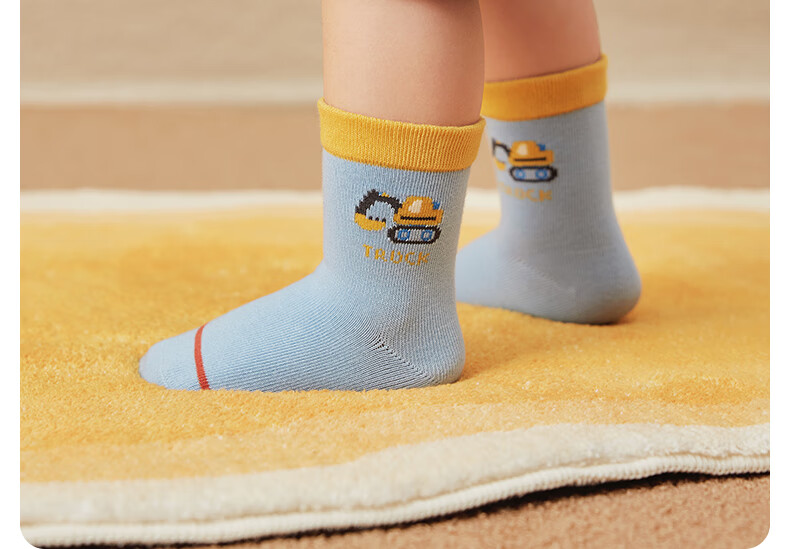 Niduoxiong Kids Socks Spring and Autumn Breathable Cotton Socks Boys Cute Seamless Baby Socks Soft Cuff Infant Socks WZ-205 1