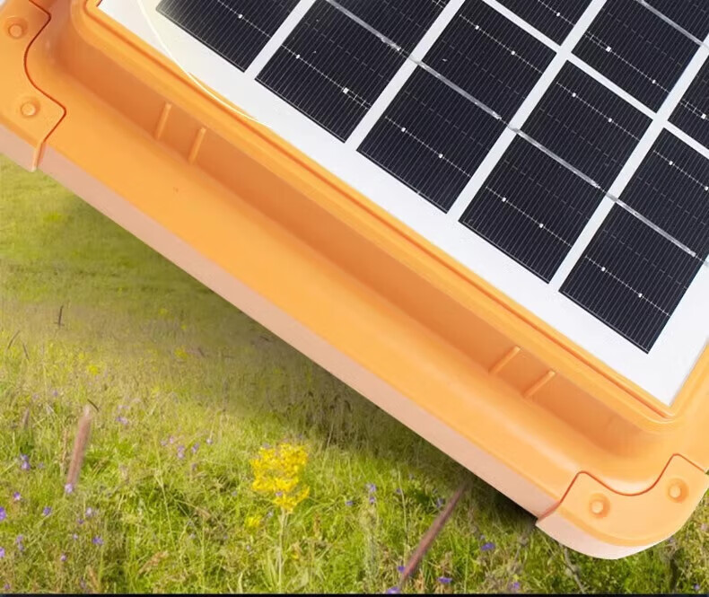 Gongbaili Solar Emergency Light Rechargeable Outdoor Portable Camping Lamp Super Bright Stall Night Market Outdoor Lighting Small Yellow Stall Lamp 2nd Generation (Battery Life >10 Hours) 6