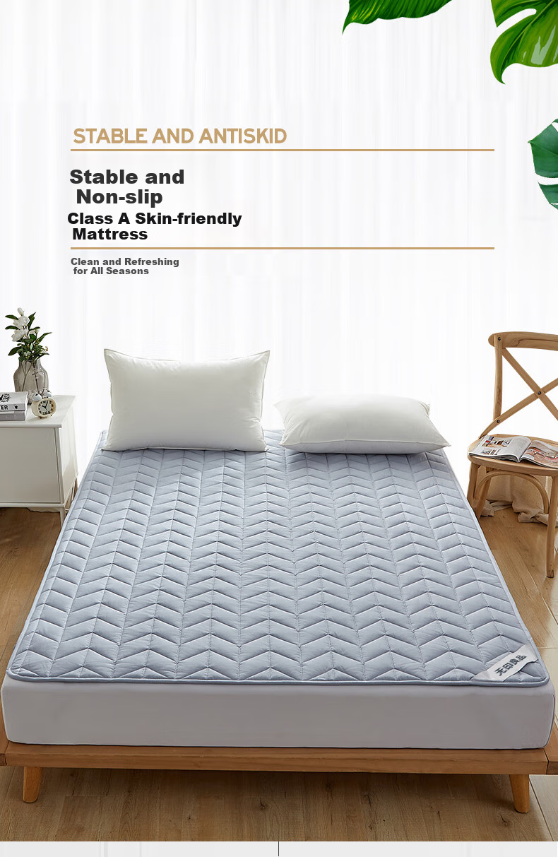 Wuyinliangpin Class A Pure Cotton Mattress Cover, All-Season Non-Slip Mattress Pad, for 1.8*2 Meter Bed 1