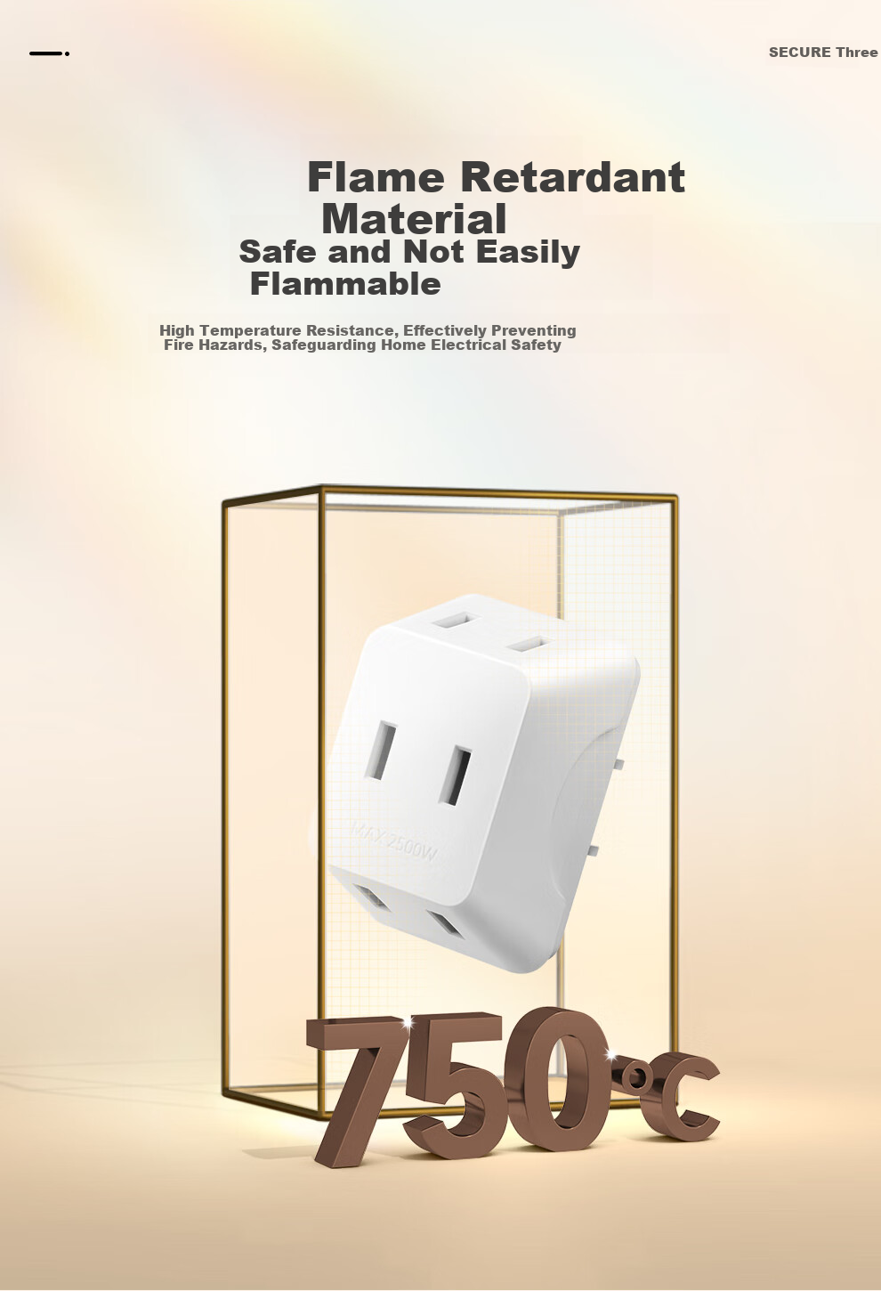 NVCleishidiangong Socket Adapter Plug, Multi-Outlet Converter, Uncontrolled One-To Two-Flat Hole Converter, EP435C 8