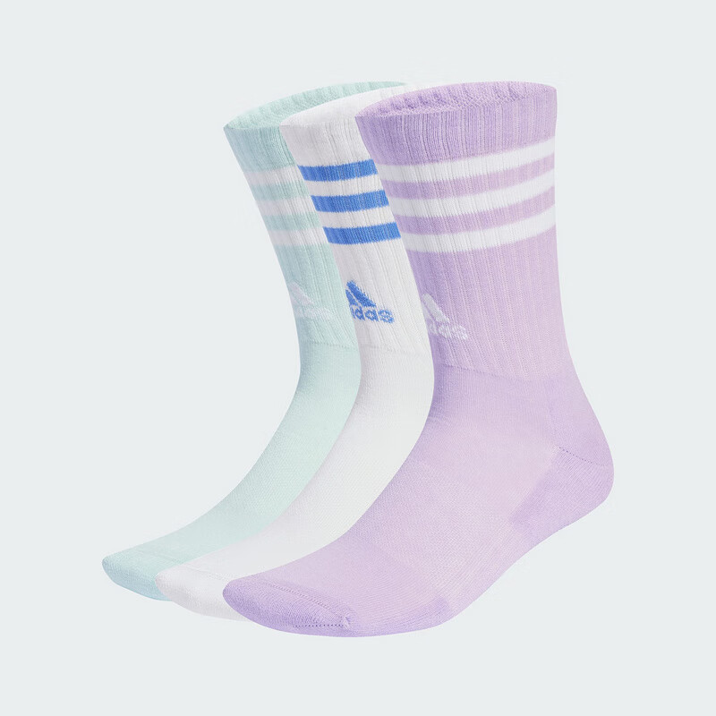 Adidas Women's Training Series 3S C SPW CRW 3P Triple Pack Socks JW2766 S