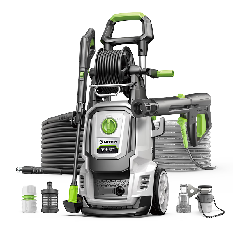 LUTIAN High-Pressure Car Washer, Garden Cleaning, Household Car Washing Water Gun, High-Power Cleaning Machine Spray Gun, Floor Washing Guardian D6B