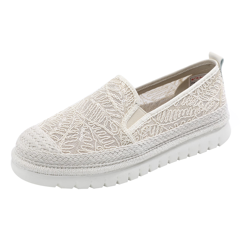 Taiheyuan Old Beijing Cloth Shoes Summer Women's Slip-On Thick Sole Casual Mesh Lightweight Soft Sole Non-Slip Fisherman Shoes