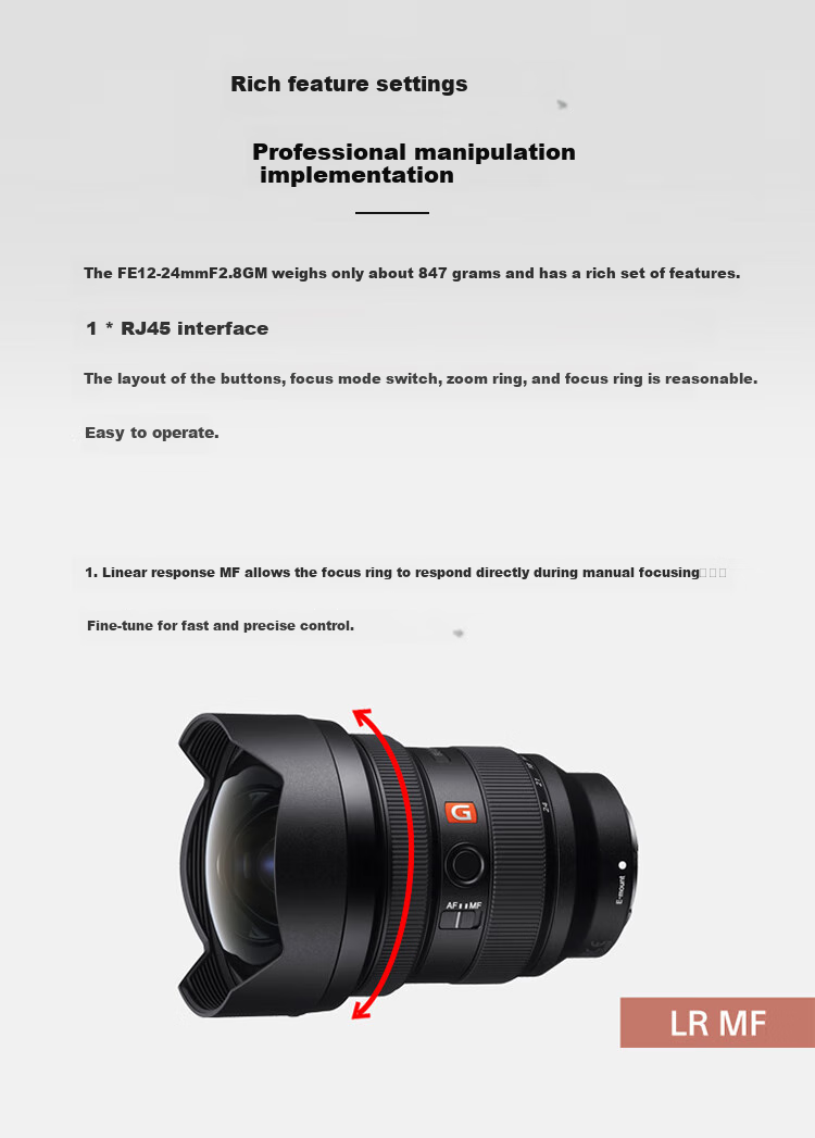 SONY FE 12-24mm F2.8 GM Full-Frame Ultra-Wide Constant Aperture Zoom Lens (SEL1224GM) 10