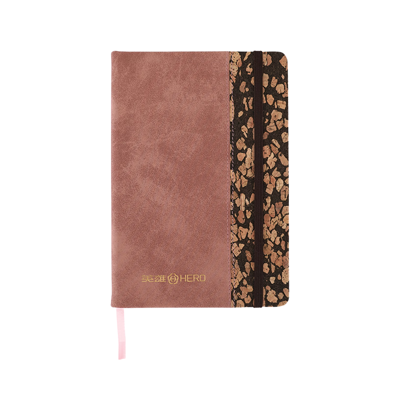 HERO New A5 Business Notebook Thickened Hard Cover Soft Leather Simple High-End Gift Meeting Portable Office Stationery Lined Detachable Diary Journal Binder