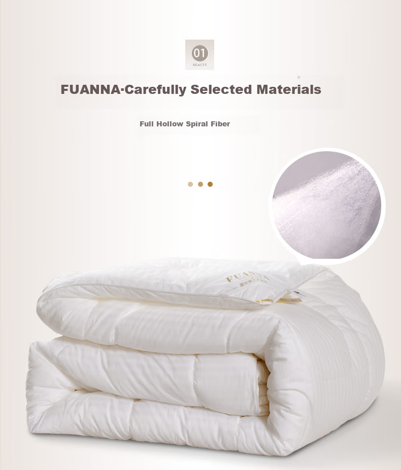 FUANNA 51% Xinjiang Cotton Fiber Quilt, Seven-Hole Antibacterial Winter Cotton Comforter, Double Bed Quilt Insert 6.5 Jin, 230*229cm 4