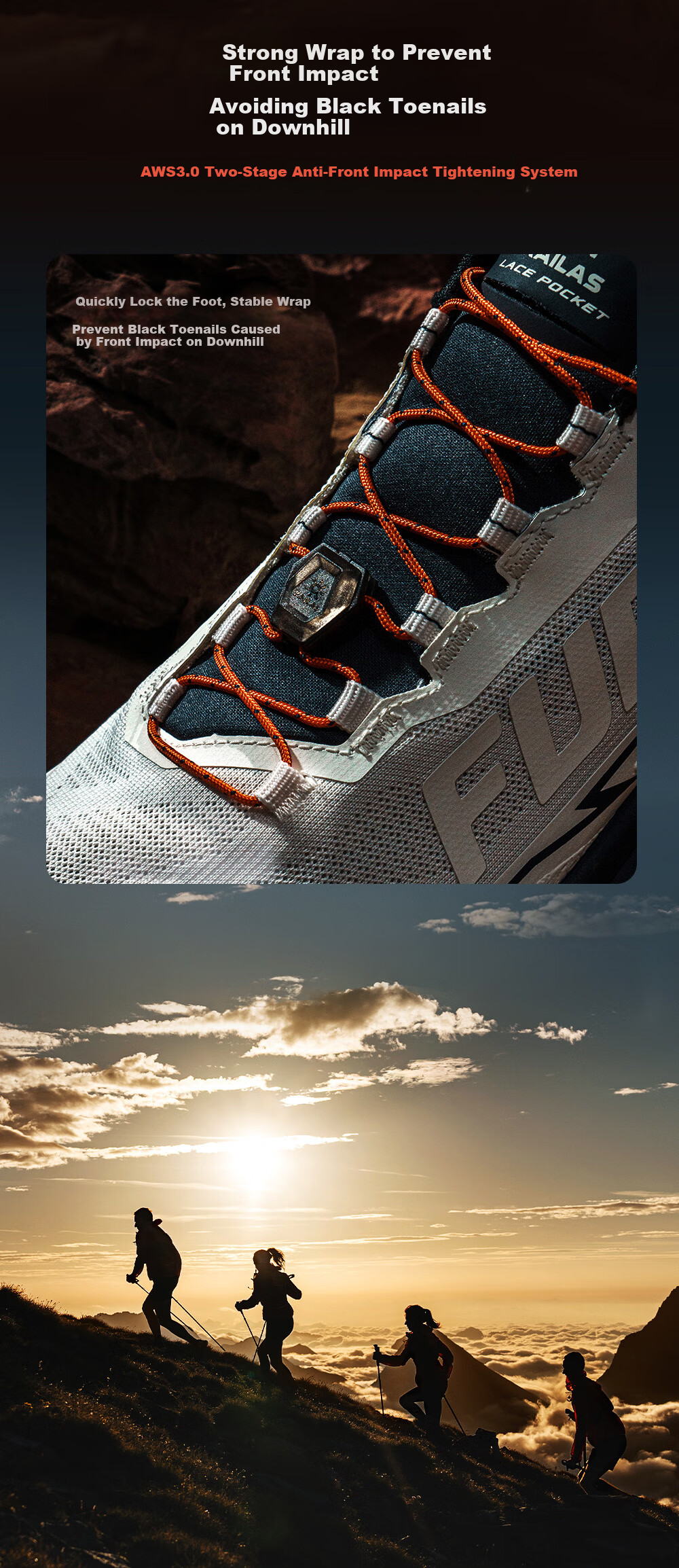 KAILAS FUGA [New Model] Kailash FUGA EX3 Breathable Shock-Absorbing, Non-Slip Low-Top Trail Running Shoes for Me 7