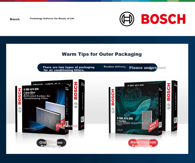 BOSCH Air Conditioning Filter Element 5656 for Audi A4L/A5/A6L/A7L/A8L/Q5L/Q7/Q8/Cayenne/Touareg 1