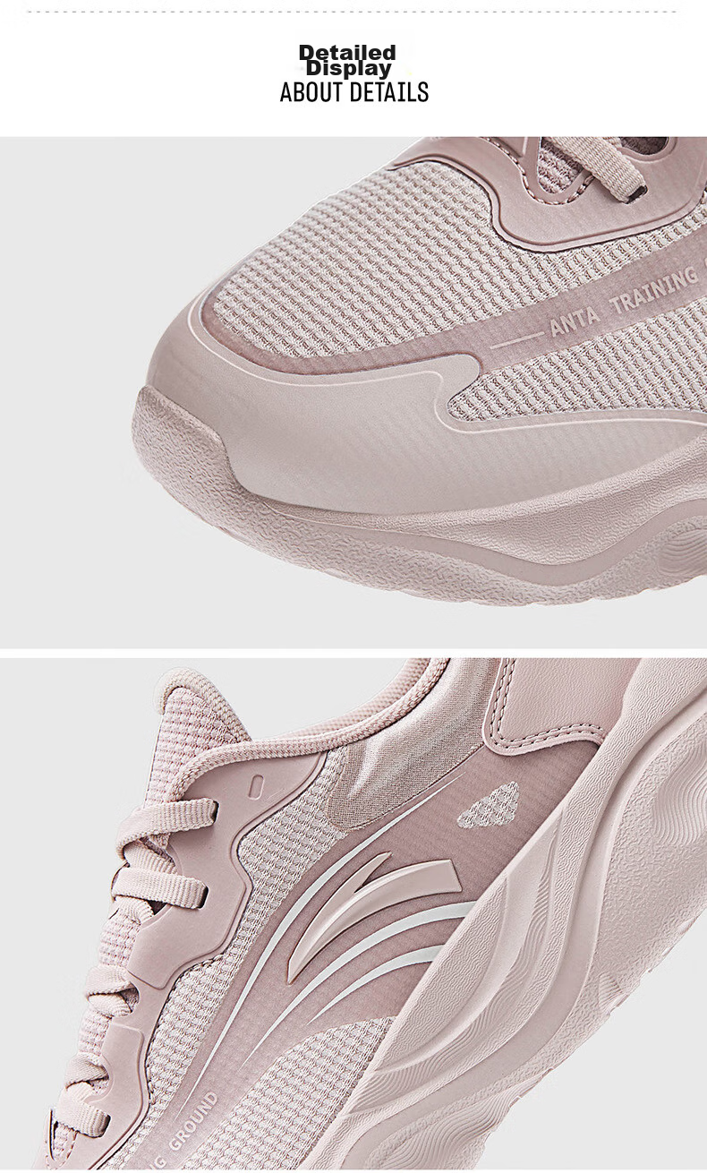 ANTA Milk Candy Jump Rope Shoes | Zhang Yufei's Training Shoes for Women, Soft Sole, Breathable, Lightweight, Shock-Absorbing, Training Shoes, Sneakers 32