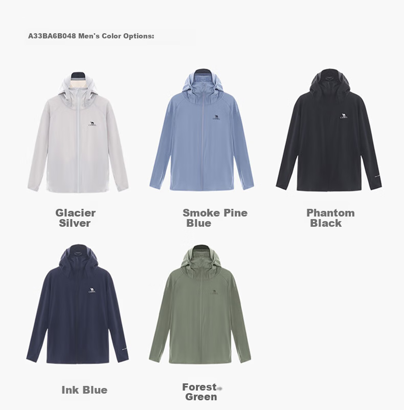 CAMEL Wang Junkai Edition Original Yarn Sun Protection Jacket Women High SPF Ice Cooling Quick-Dry Outdoor Skin Jacket O002 M 15